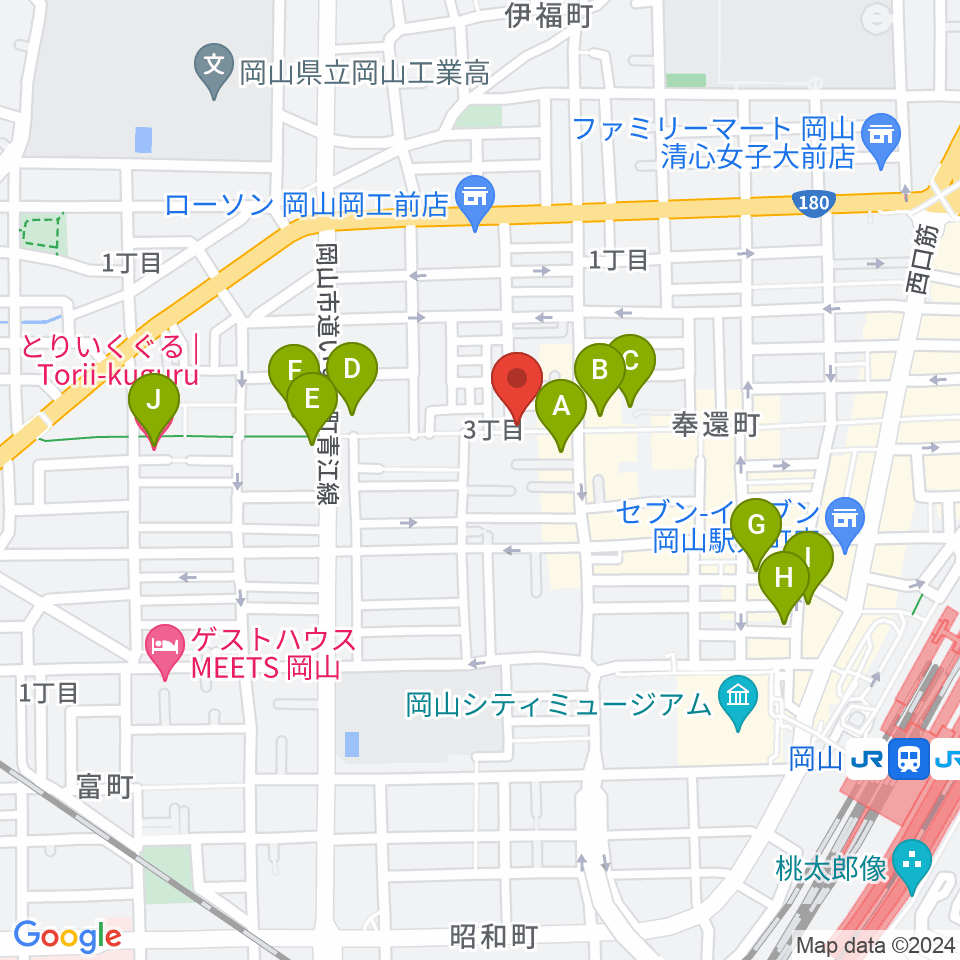 MEDEL MUSIC周辺のホテル一覧地図