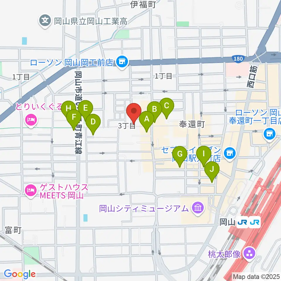 MEDEL MUSIC周辺のホテル一覧地図