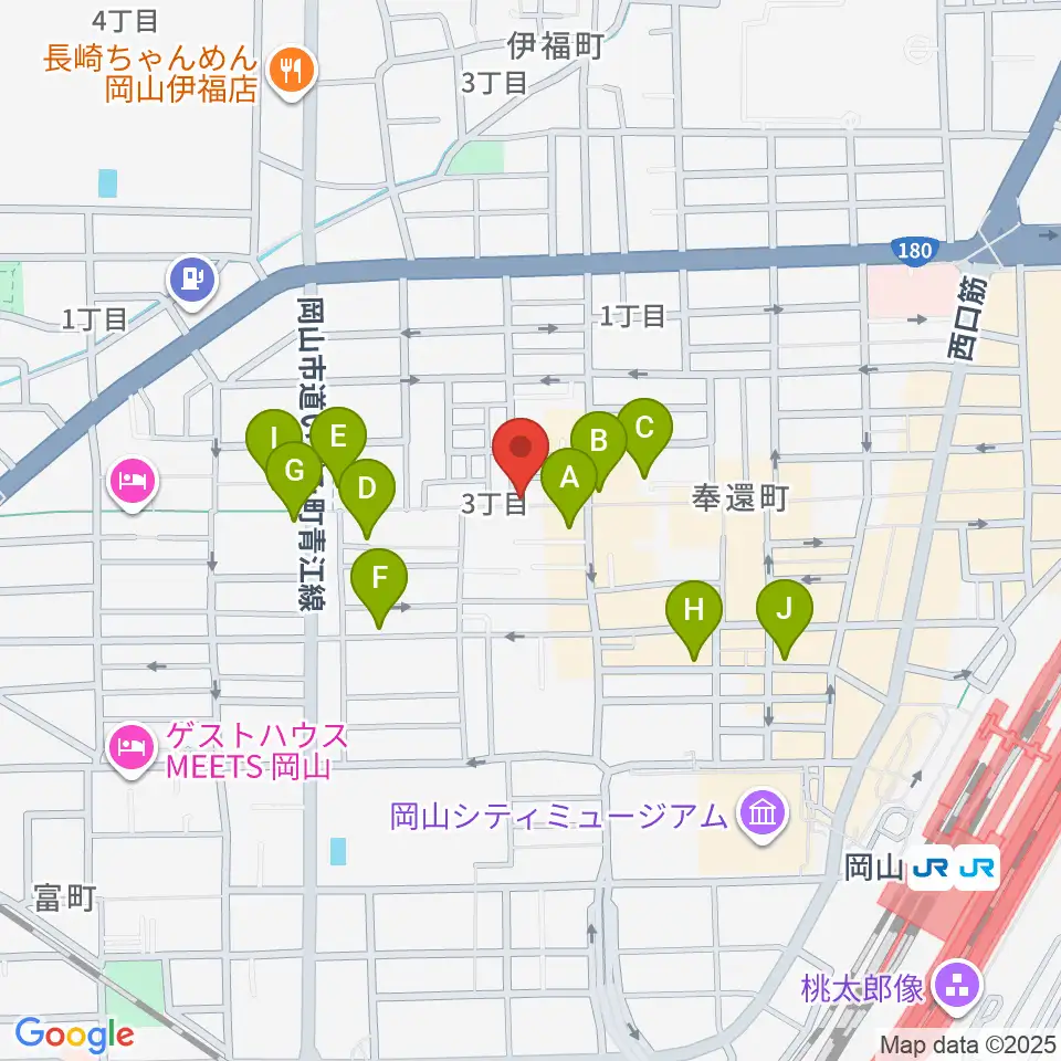 MEDEL MUSIC周辺のホテル一覧地図