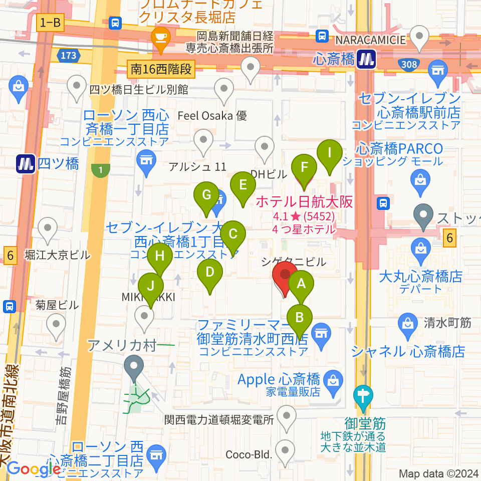 VOXMUSIC周辺のホテル一覧地図