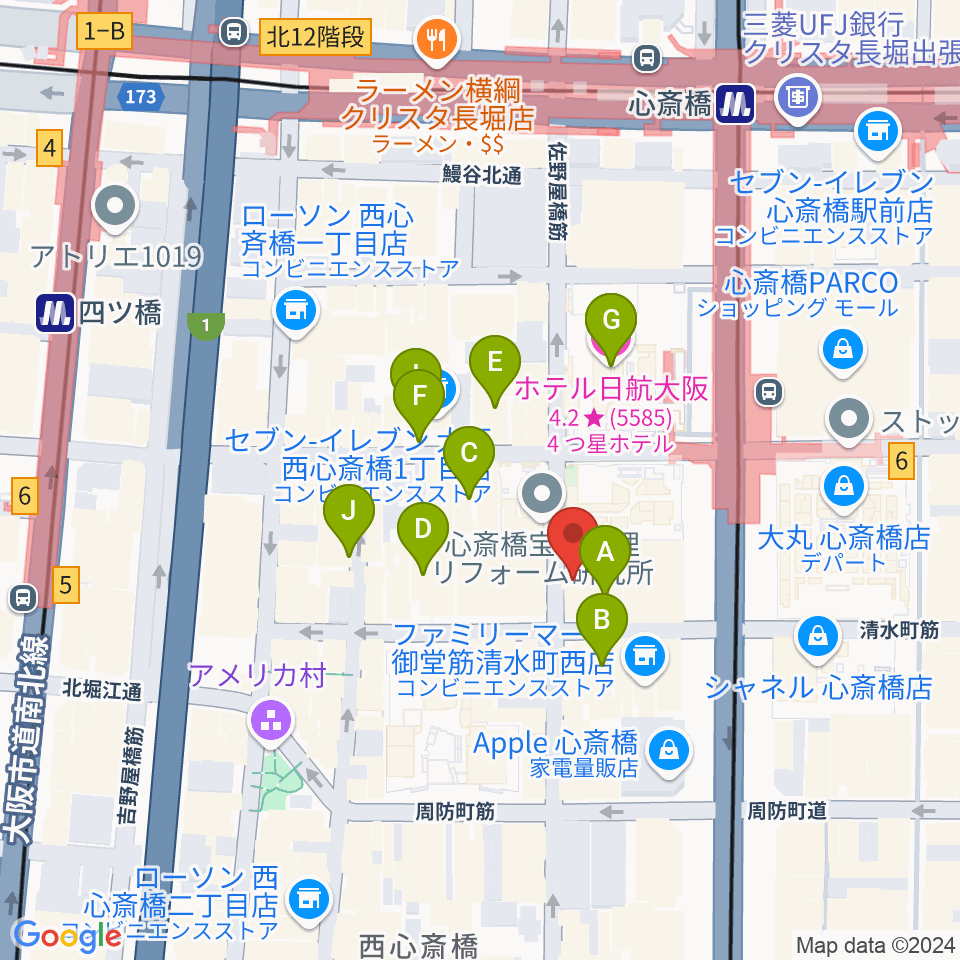 VOXMUSIC周辺のホテル一覧地図