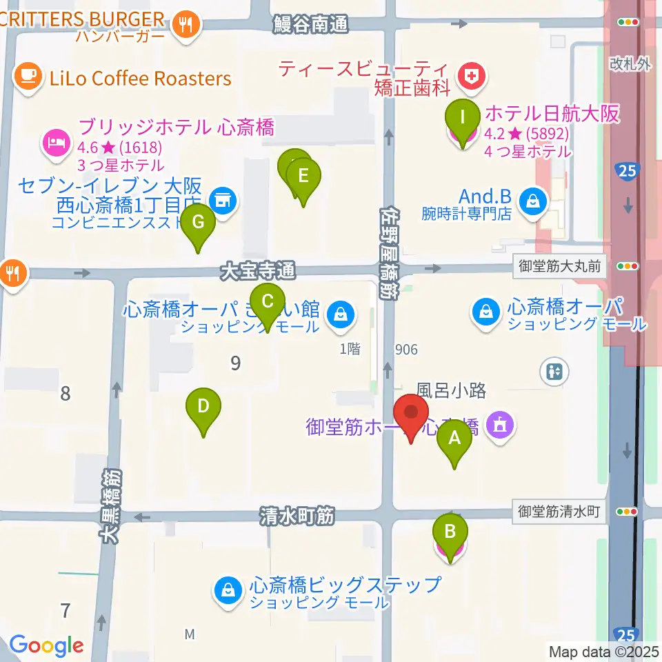 VOXMUSIC周辺のホテル一覧地図