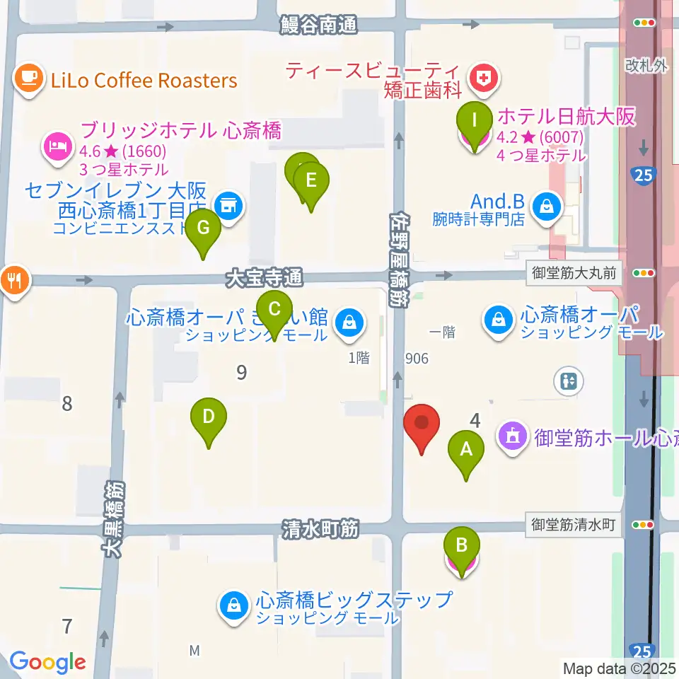 VOXMUSIC周辺のホテル一覧地図