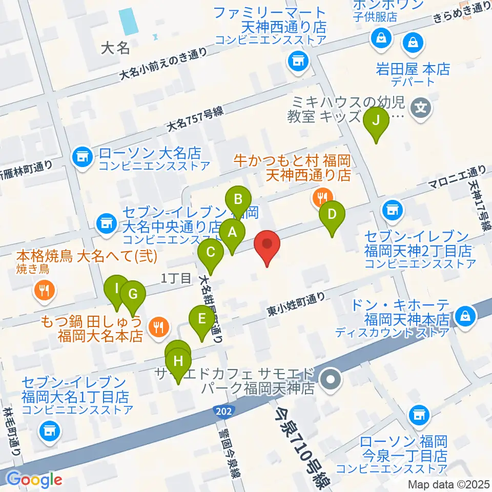チクロマーケット周辺のホテル一覧地図