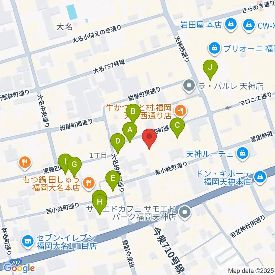 チクロマーケット周辺のホテル一覧地図