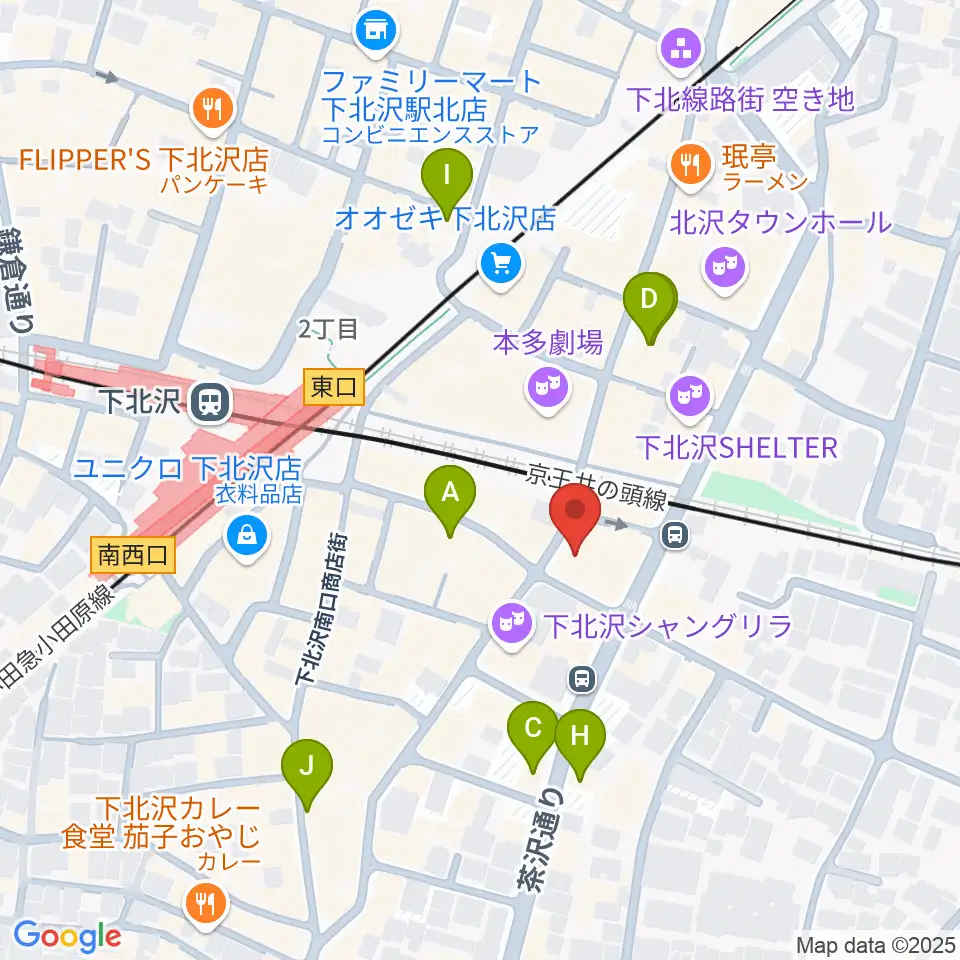 下北沢CLUB Que周辺のホテル一覧地図