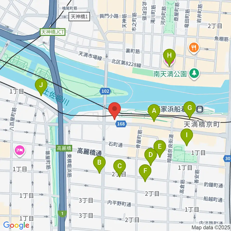 COMPUFUNK RECORDS周辺のホテル一覧地図