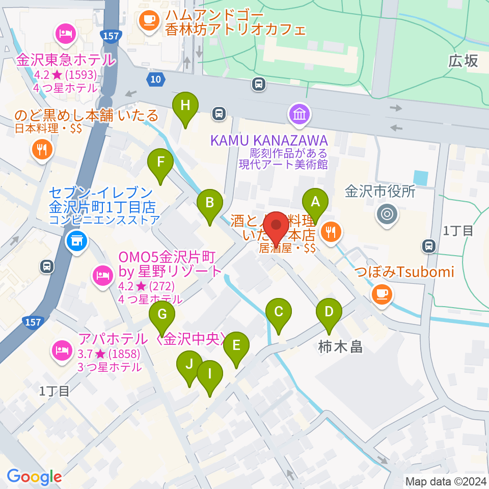 レコード・ビーチパーティ周辺のホテル一覧地図