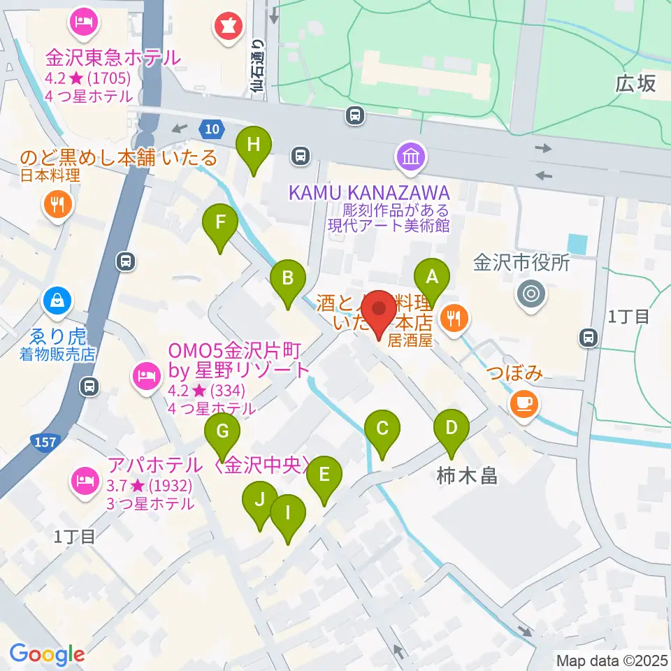レコード・ビーチパーティ周辺のホテル一覧地図