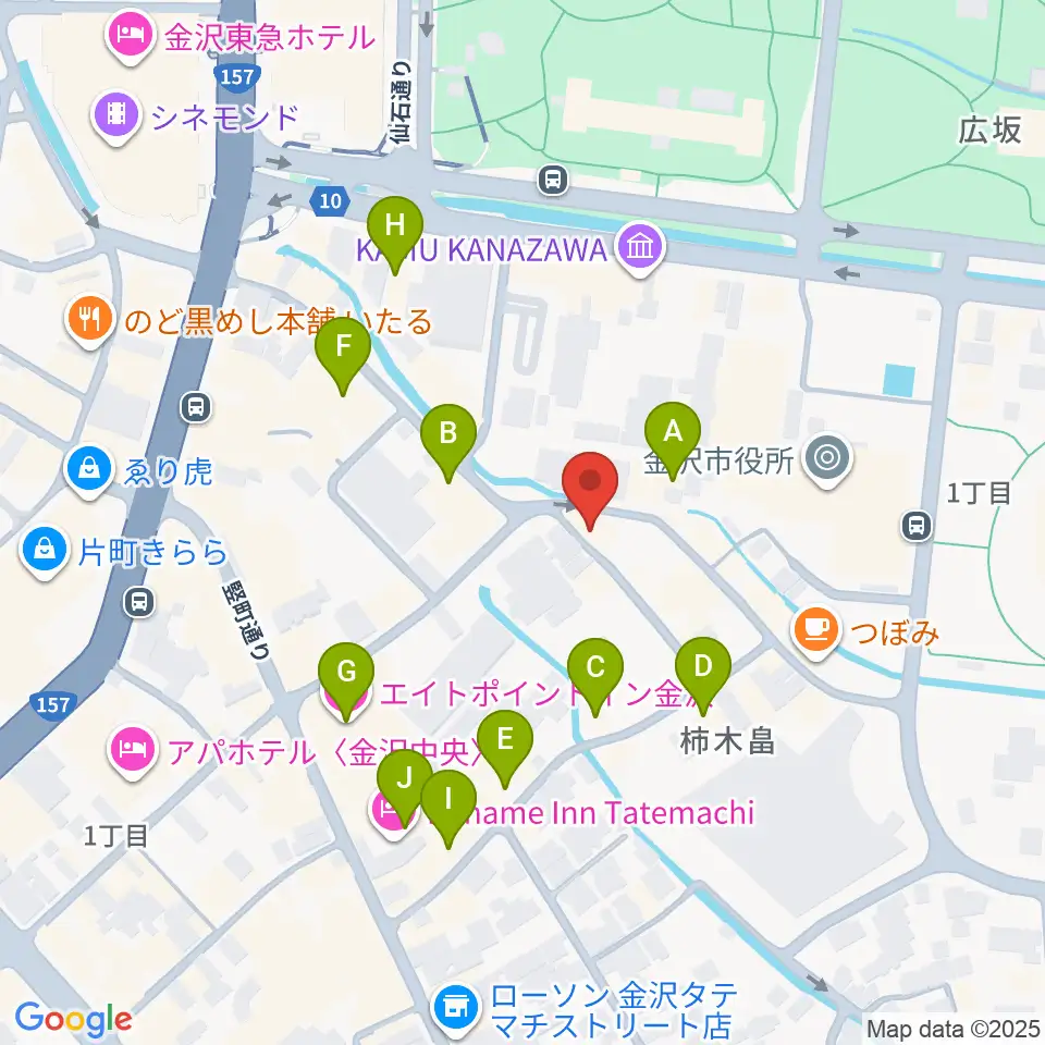 レコード・ビーチパーティ周辺のホテル一覧地図