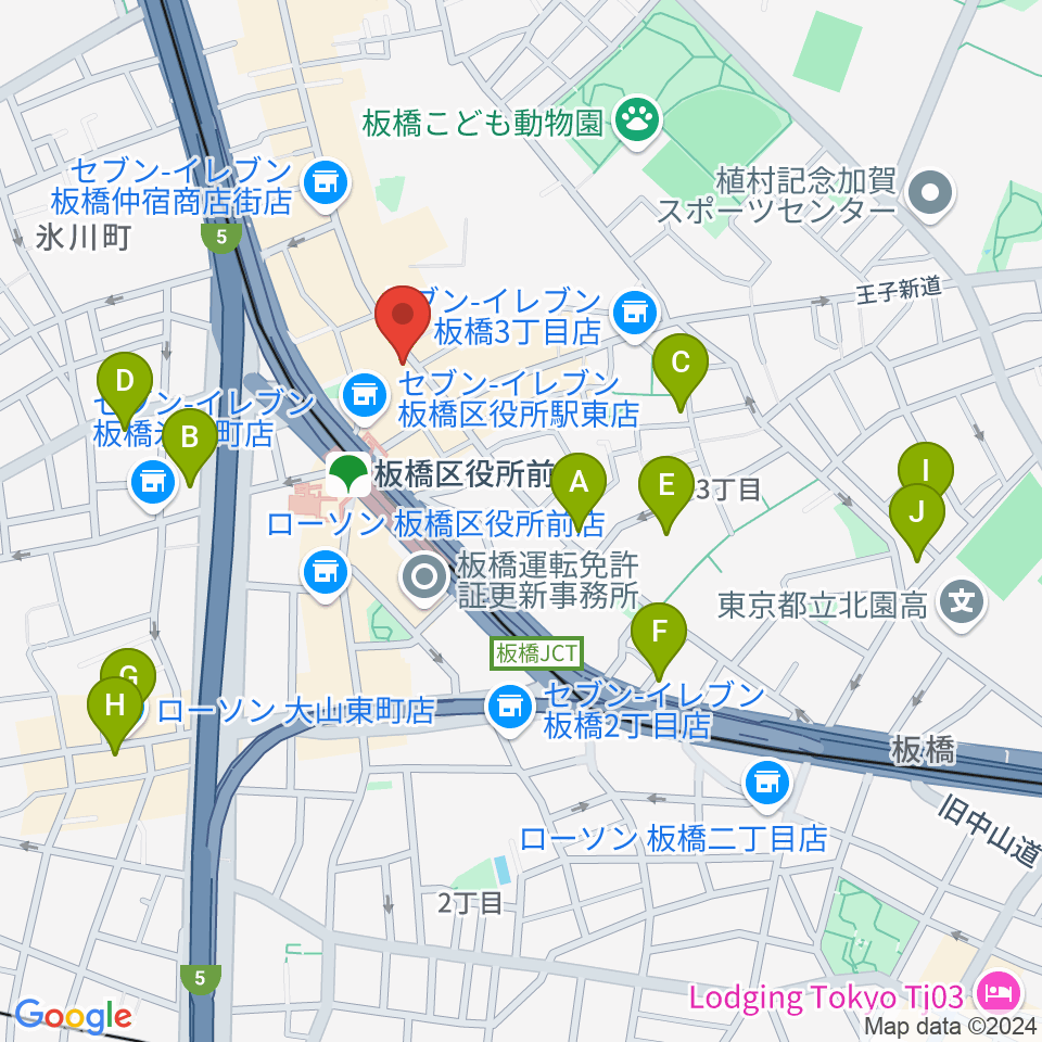 ドリームズカフェ周辺のホテル一覧地図