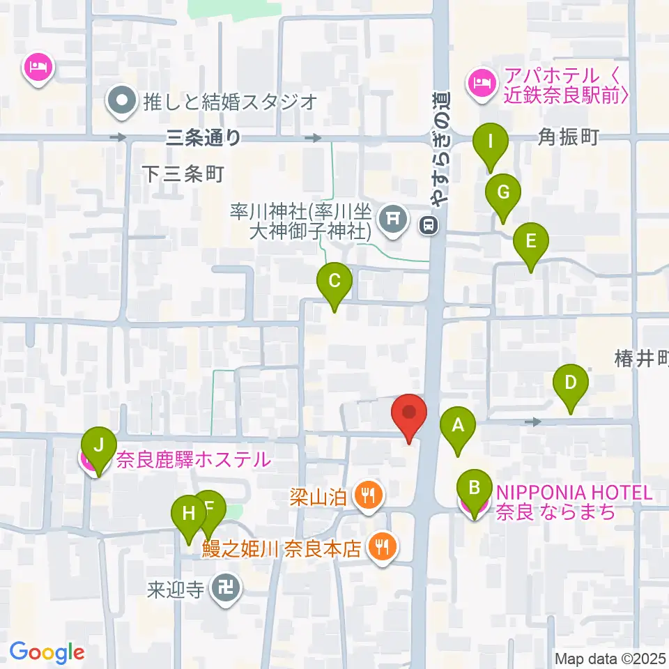 THROAT RECORDS周辺のホテル一覧地図