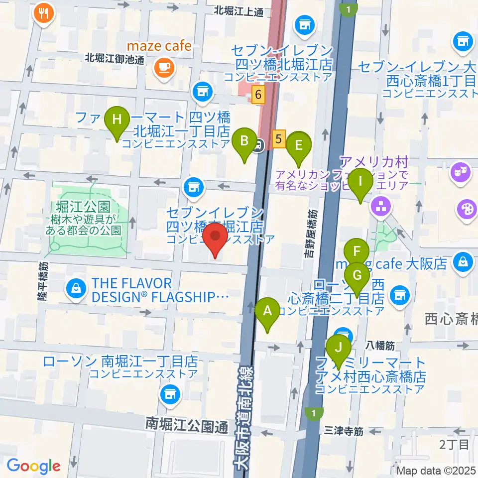 FLAKE RECORDS周辺のホテル一覧地図