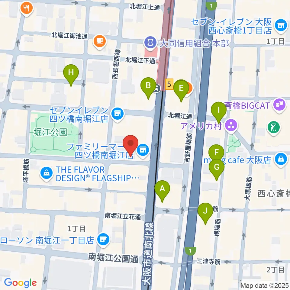 FLAKE RECORDS周辺のホテル一覧地図