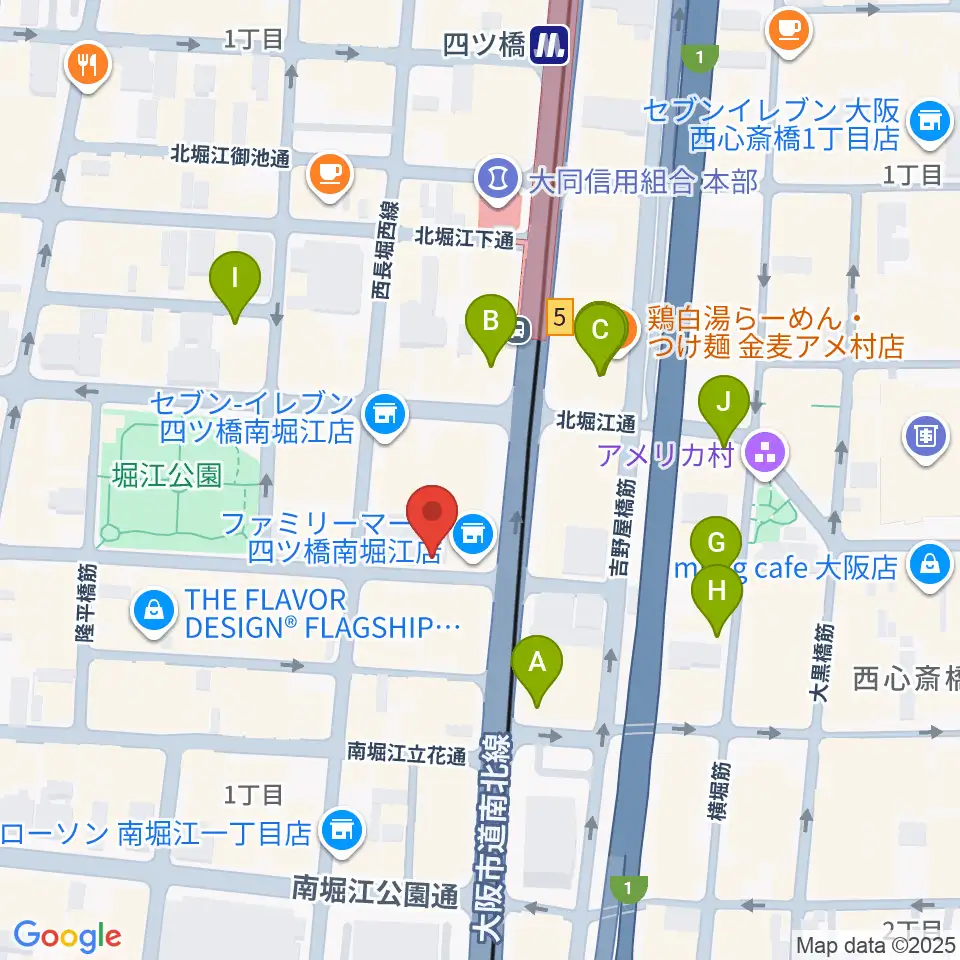 FLAKE RECORDS周辺のホテル一覧地図