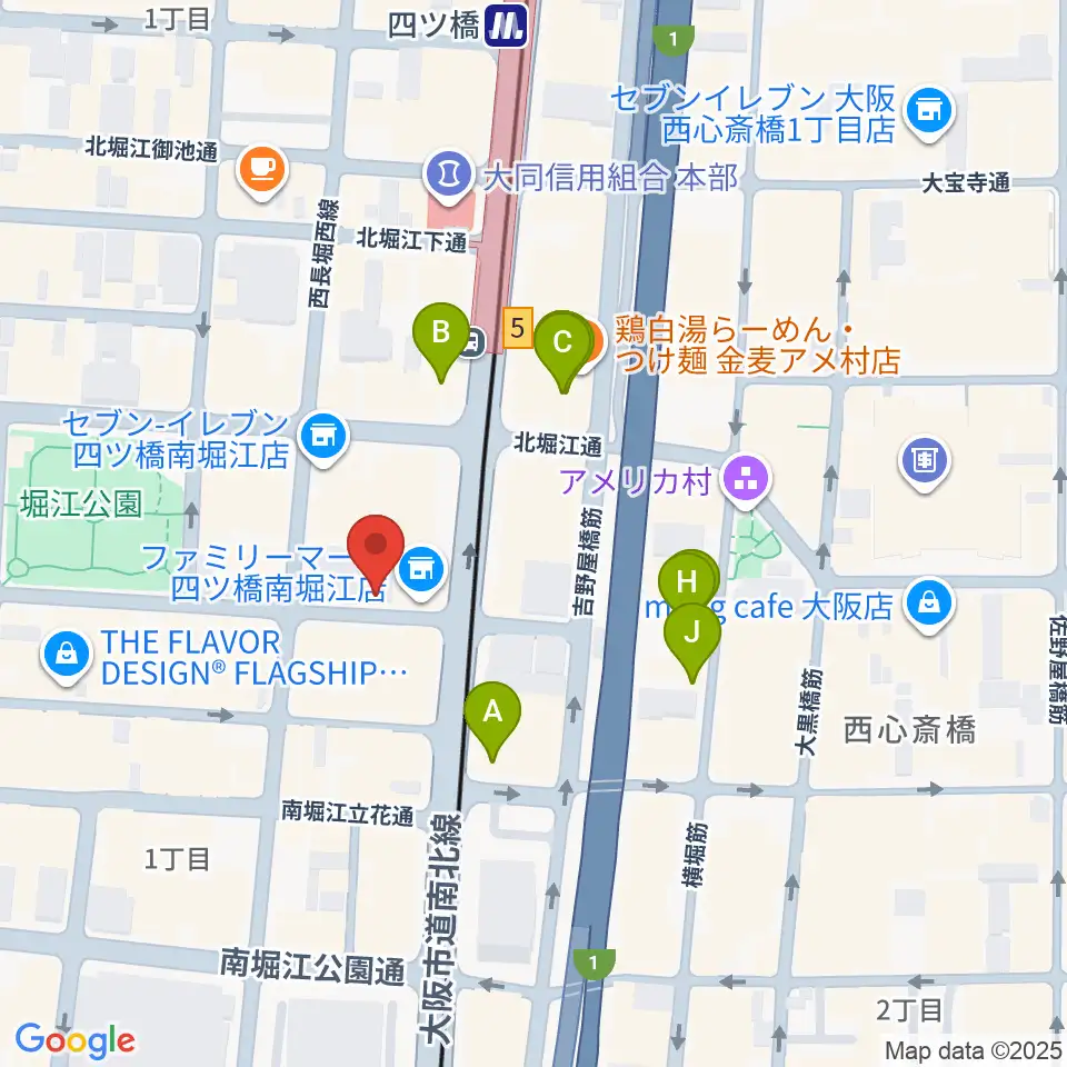 FLAKE RECORDS周辺のホテル一覧地図