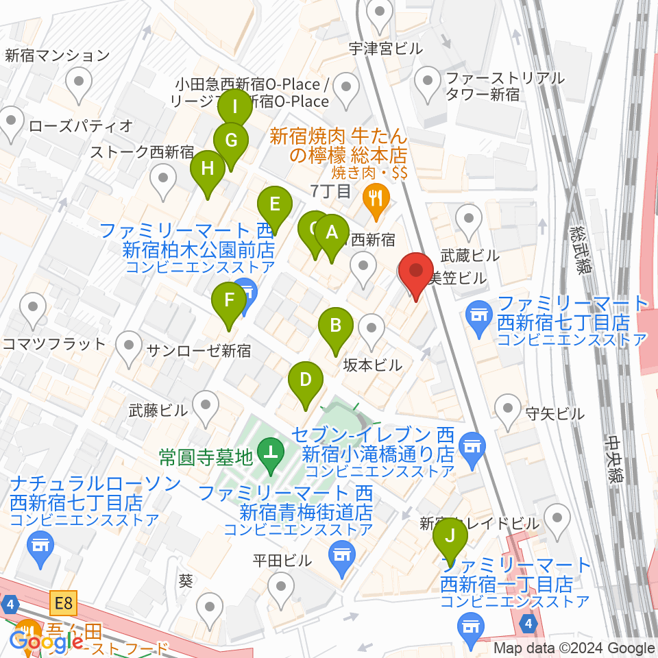 レッドリングレコード周辺のホテル一覧地図