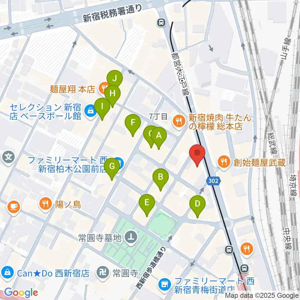 レッドリングレコード周辺のホテル一覧地図