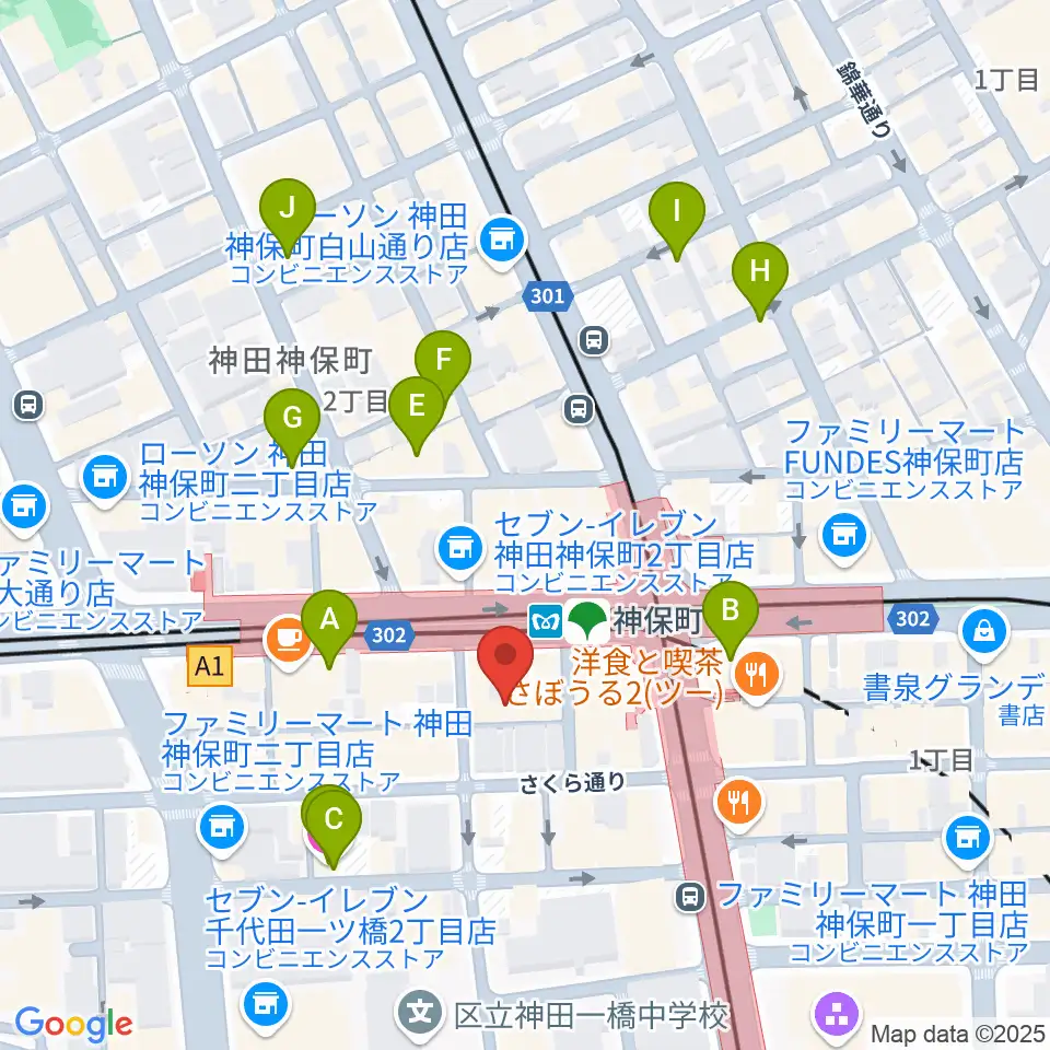 富士レコード社周辺のホテル一覧地図