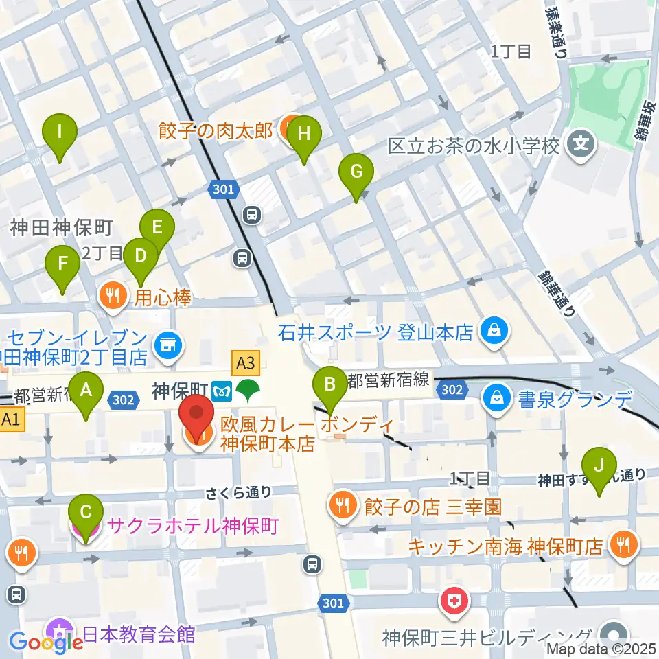 富士レコード社周辺のホテル一覧地図