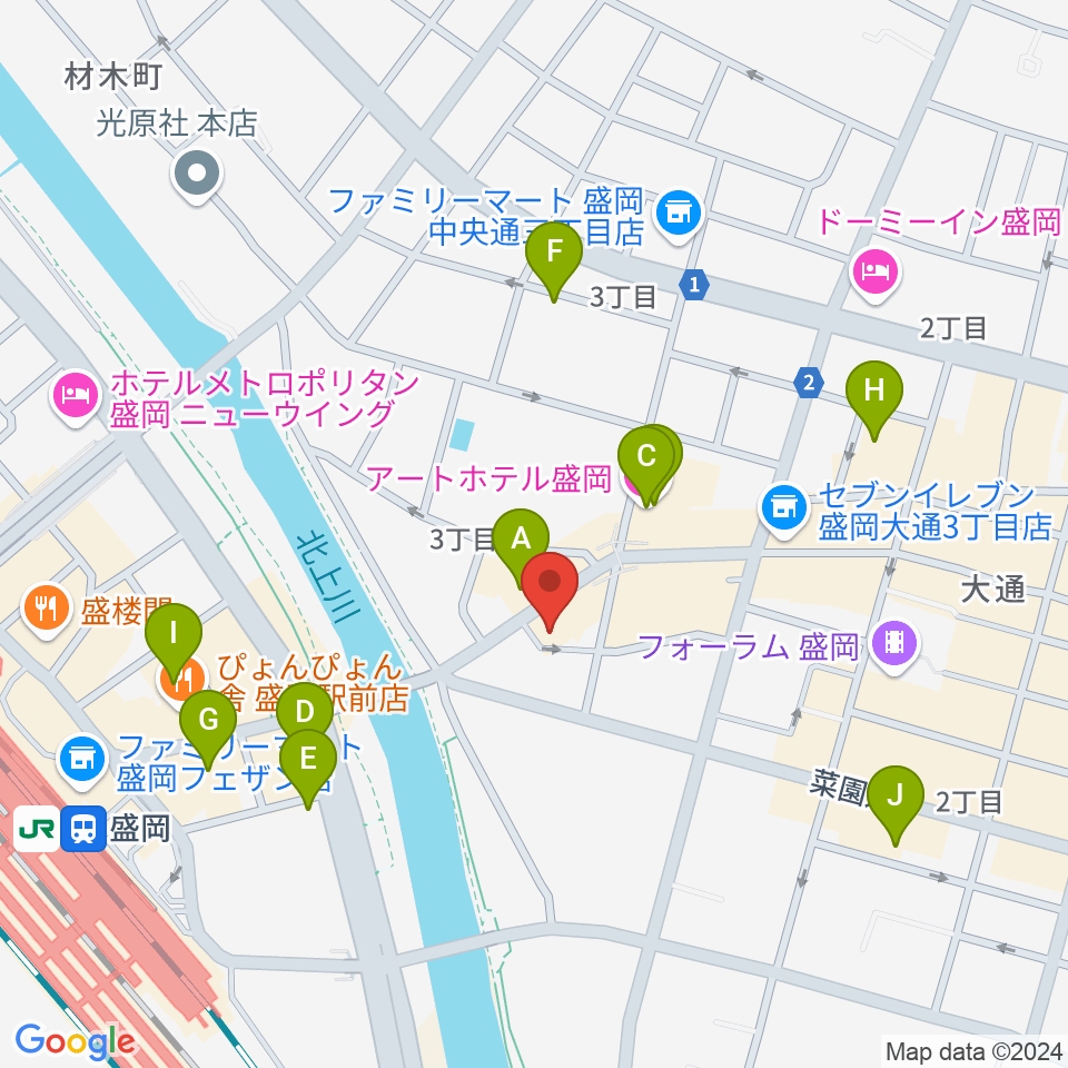 Knowledge Records周辺のホテル一覧地図