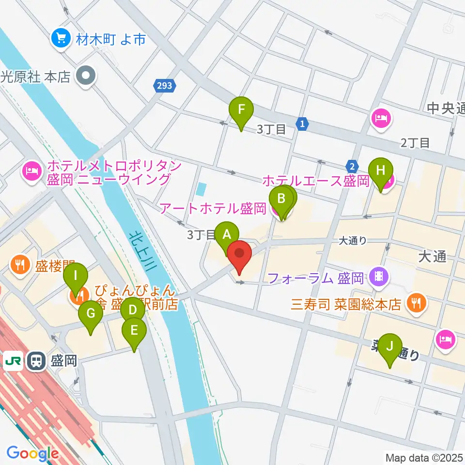 Knowledge Records周辺のホテル一覧地図