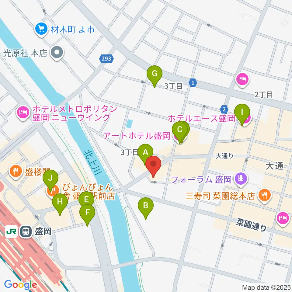 Knowledge Records周辺のホテル一覧地図