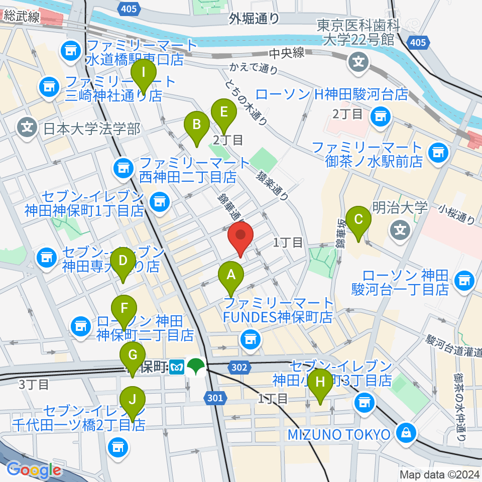 ラバーガード・レコード周辺のホテル一覧地図