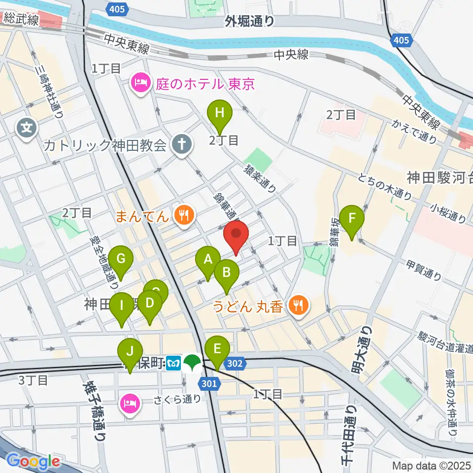 ラバーガード・レコード周辺のホテル一覧地図