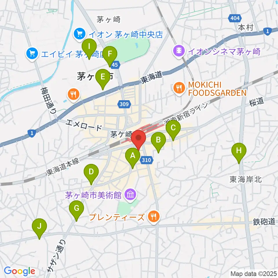 LUSH LIFE周辺のホテル一覧地図