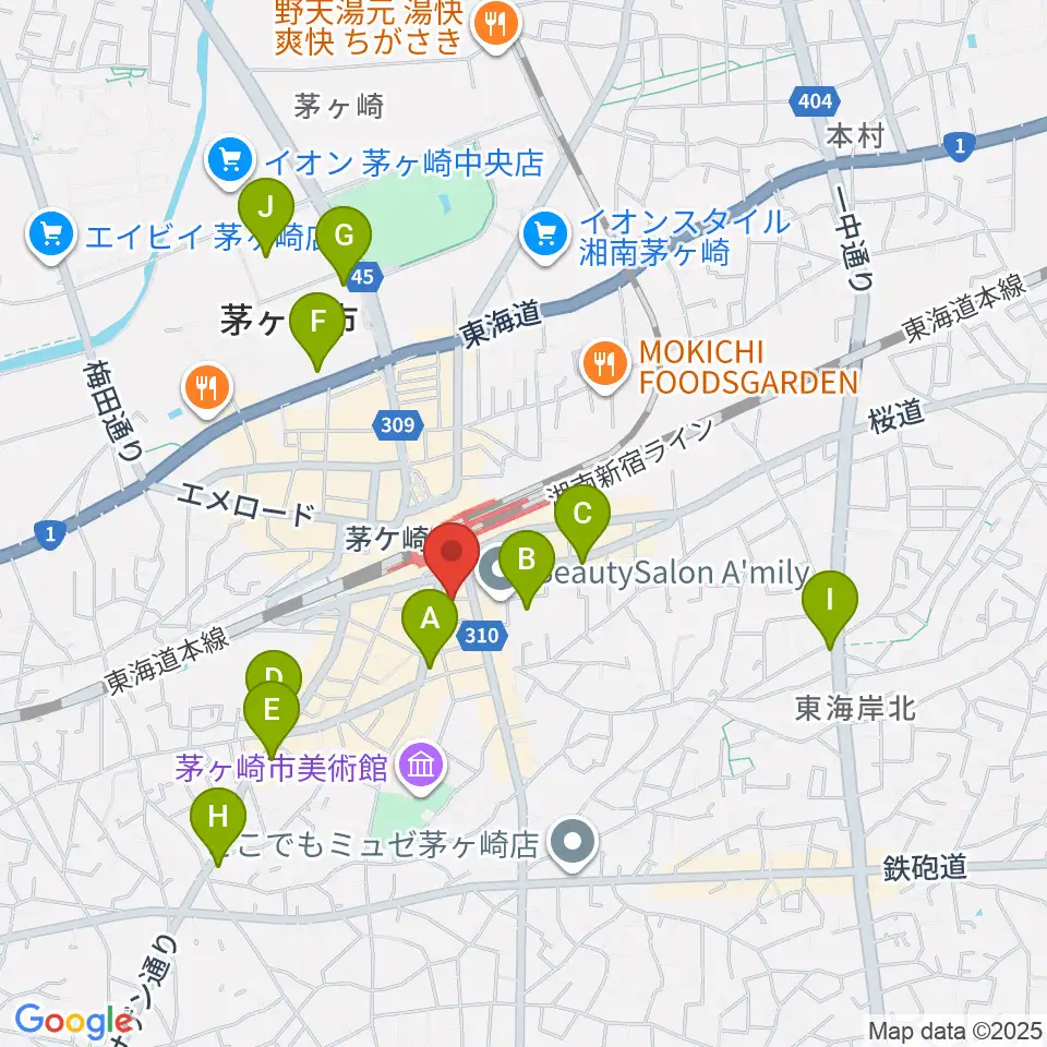 LUSH LIFE周辺のホテル一覧地図