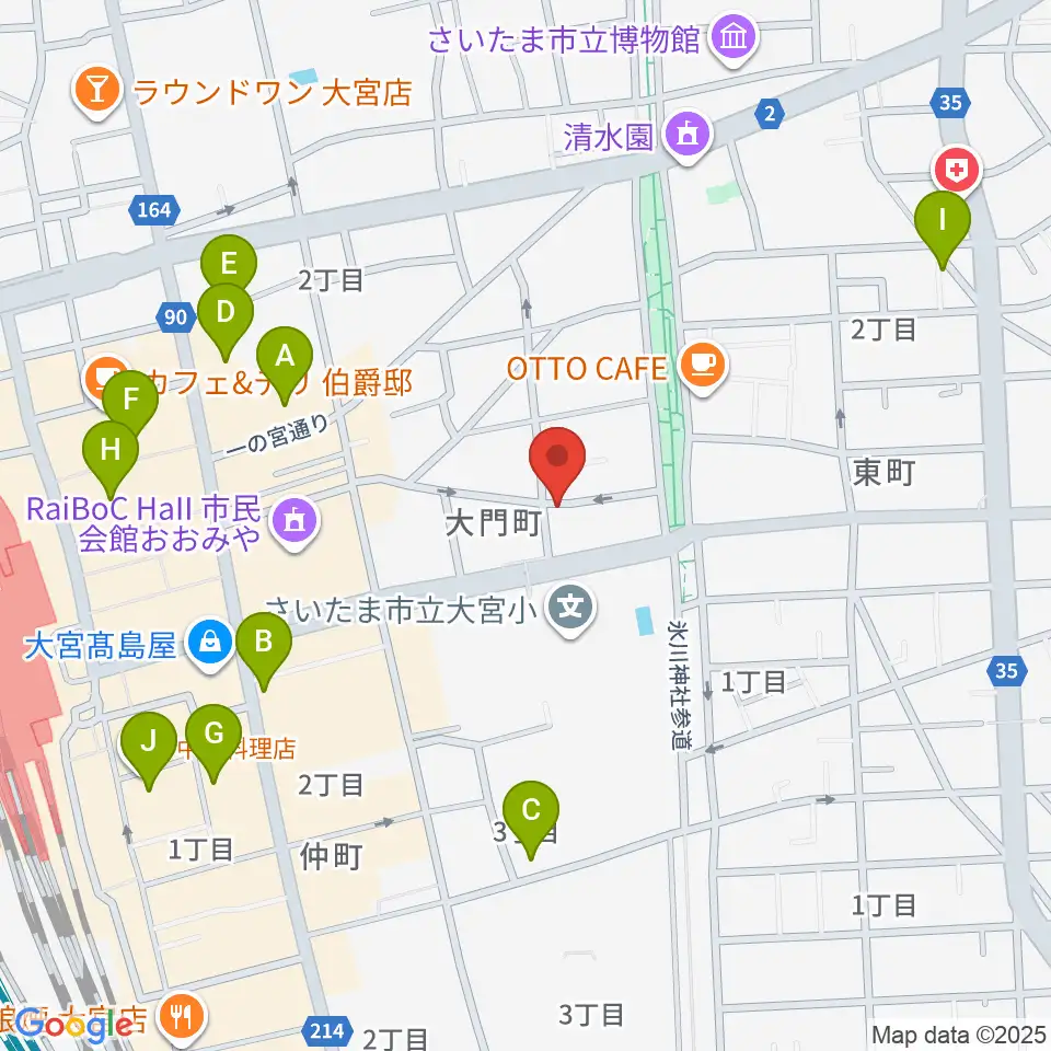 レコード屋グリグリ周辺のホテル一覧地図
