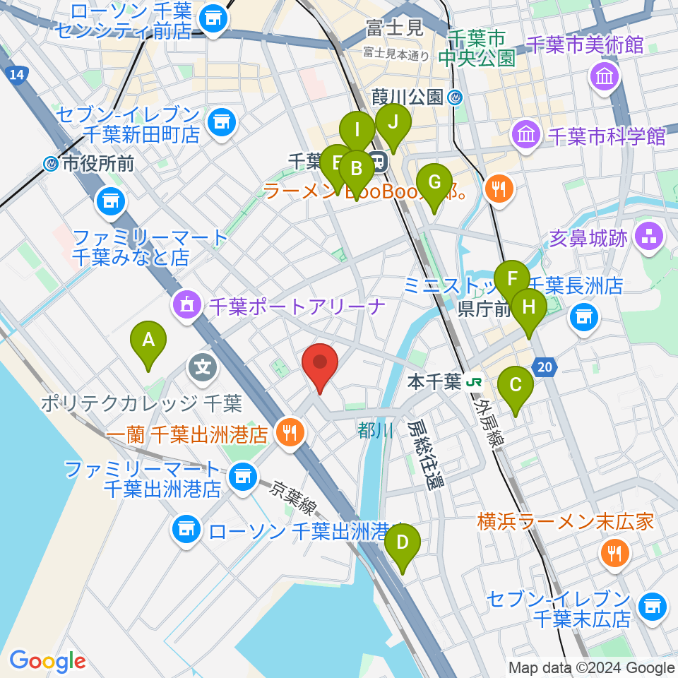 DROPS RECORD周辺のホテル一覧地図