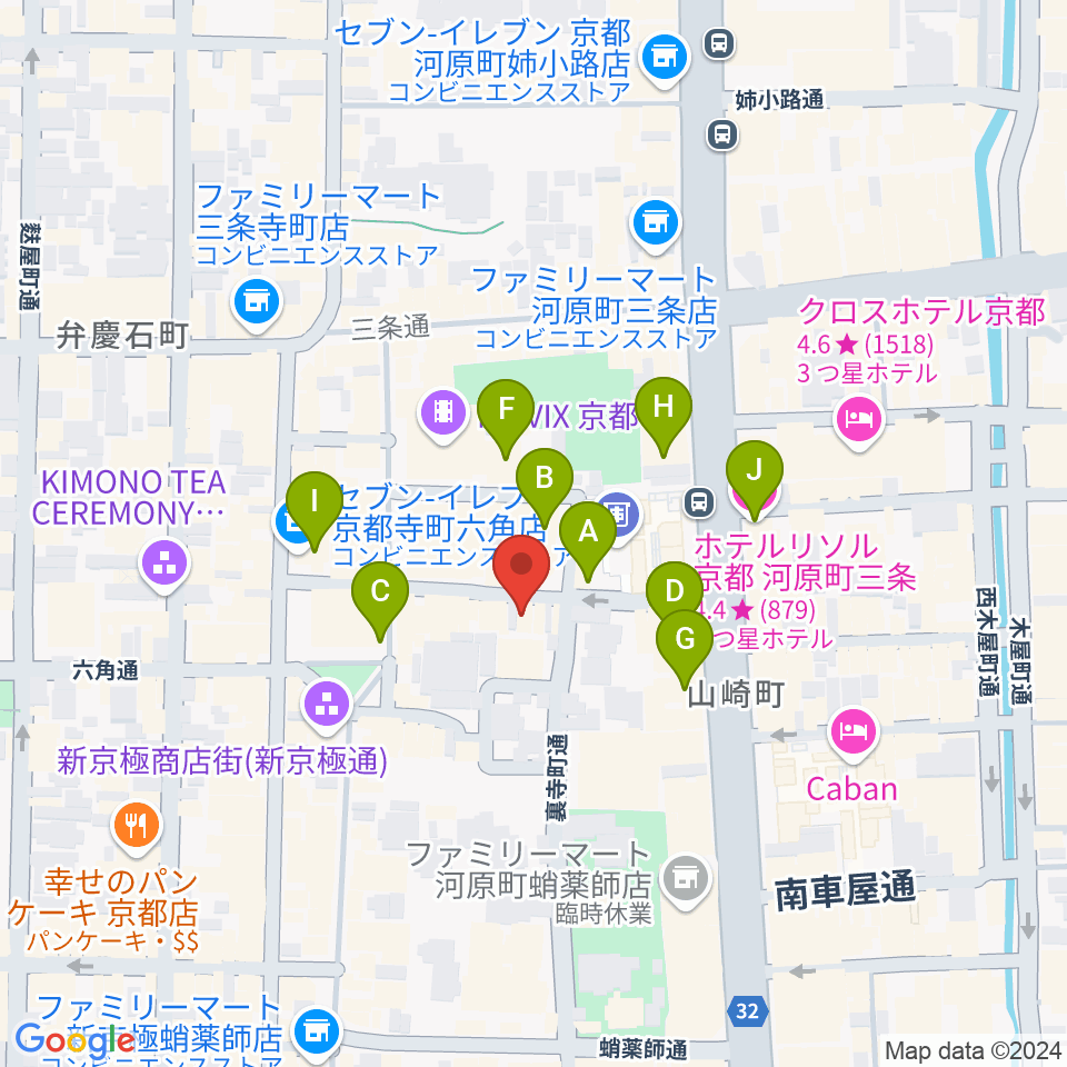 トラドラレコード周辺のホテル一覧地図