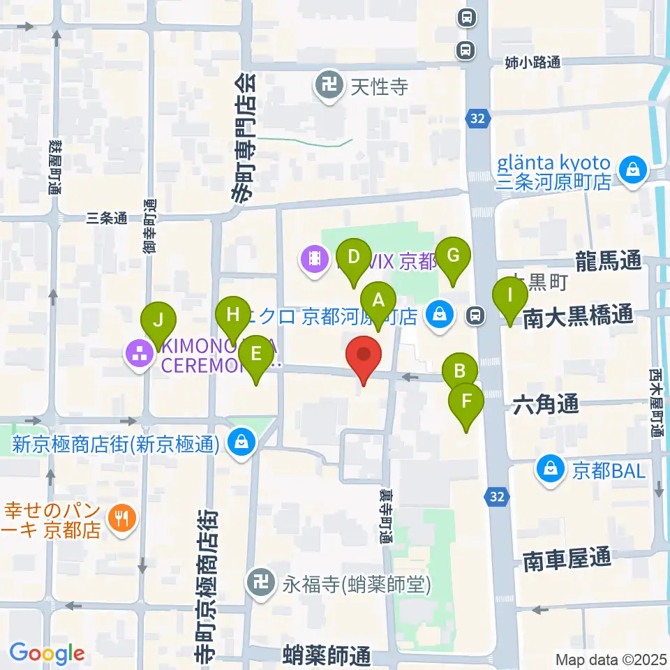 トラドラレコード周辺のホテル一覧地図
