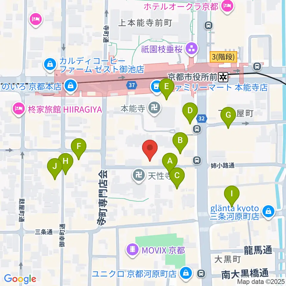 VINYL7 RECORDS周辺のホテル一覧地図