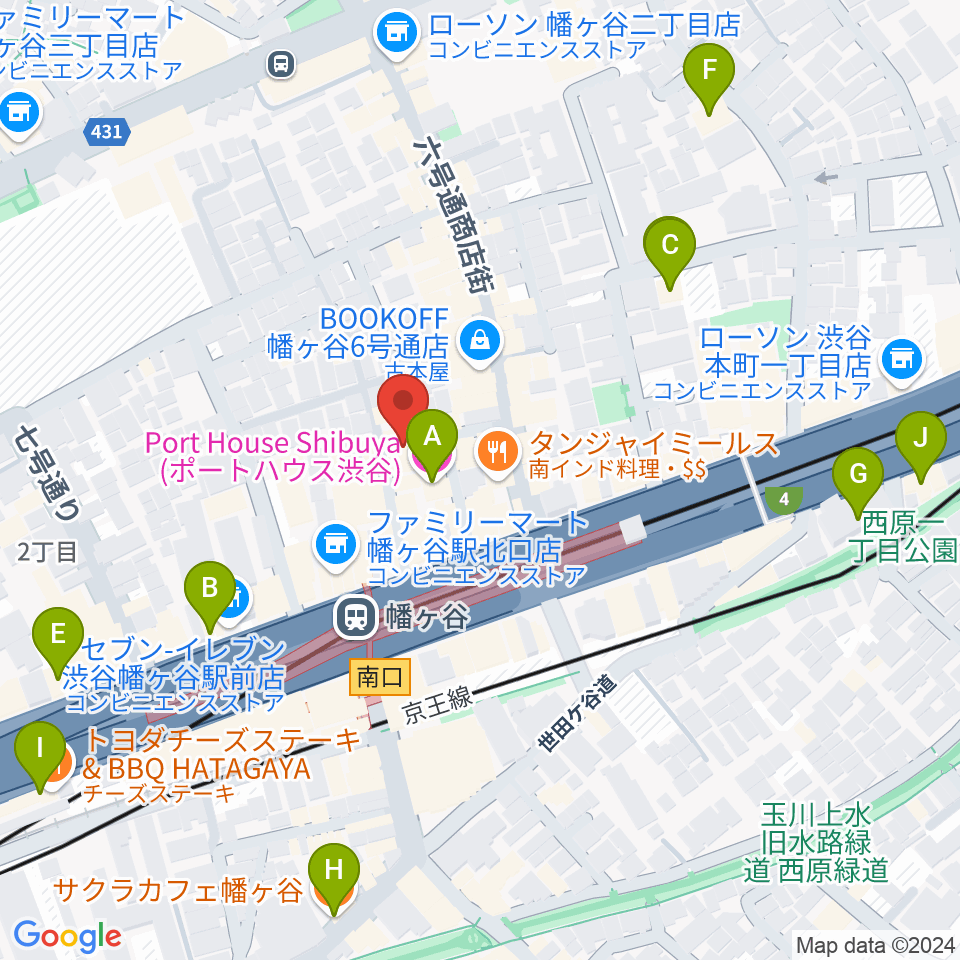 幡ヶ谷フォレストリミット周辺のホテル一覧地図