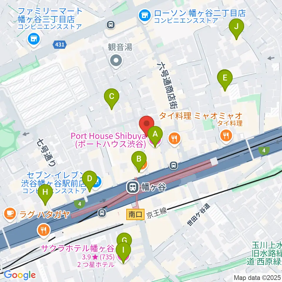 幡ヶ谷フォレストリミット周辺のホテル一覧地図