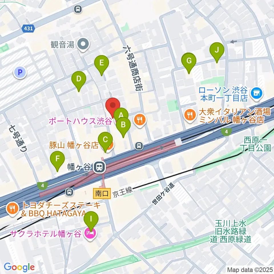 幡ヶ谷フォレストリミット周辺のホテル一覧地図