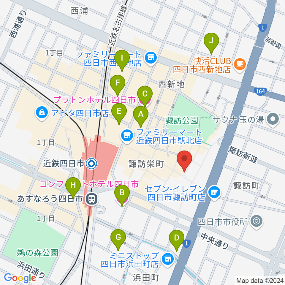 ラストワルツ周辺のホテル一覧地図