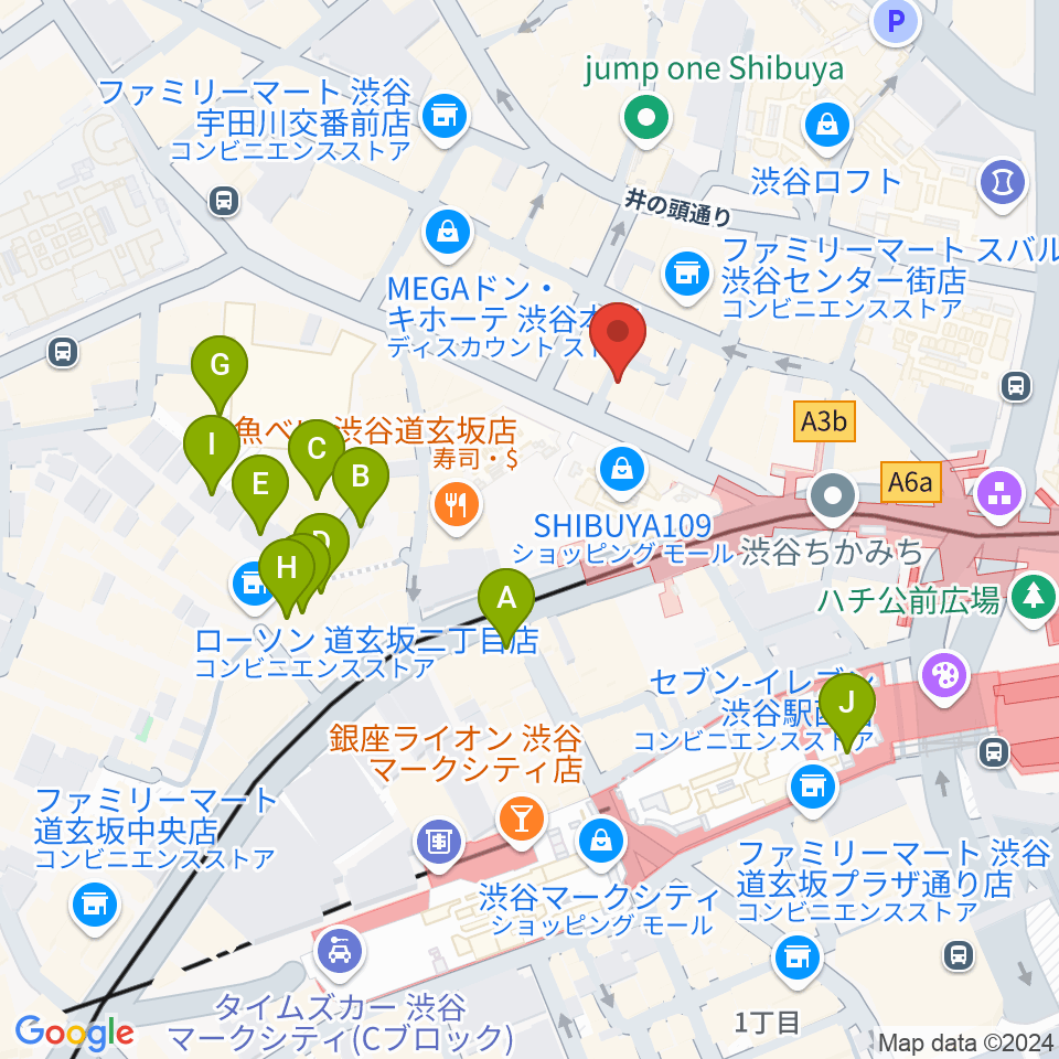 discland JARO周辺のホテル一覧地図