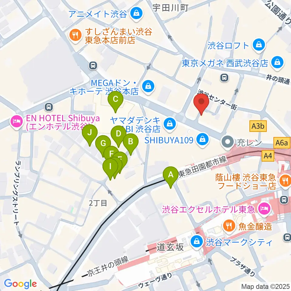 discland JARO周辺のホテル一覧地図
