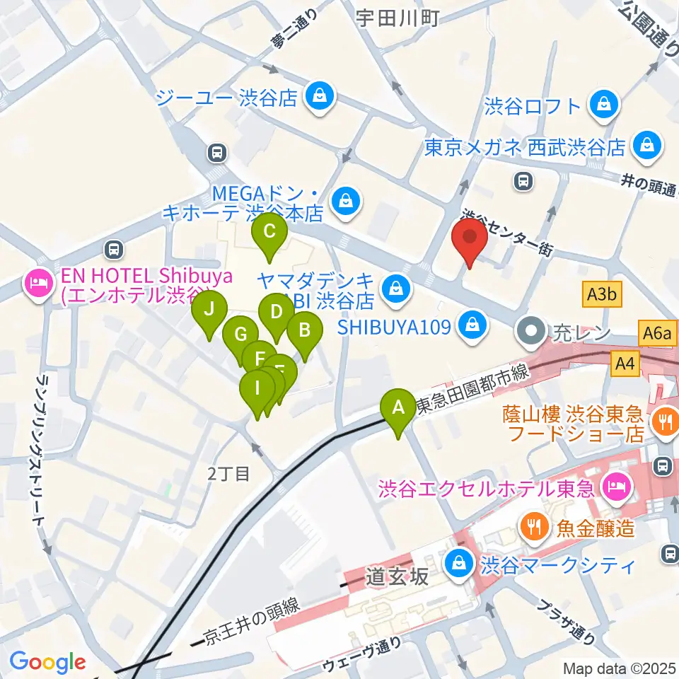 discland JARO周辺のホテル一覧地図