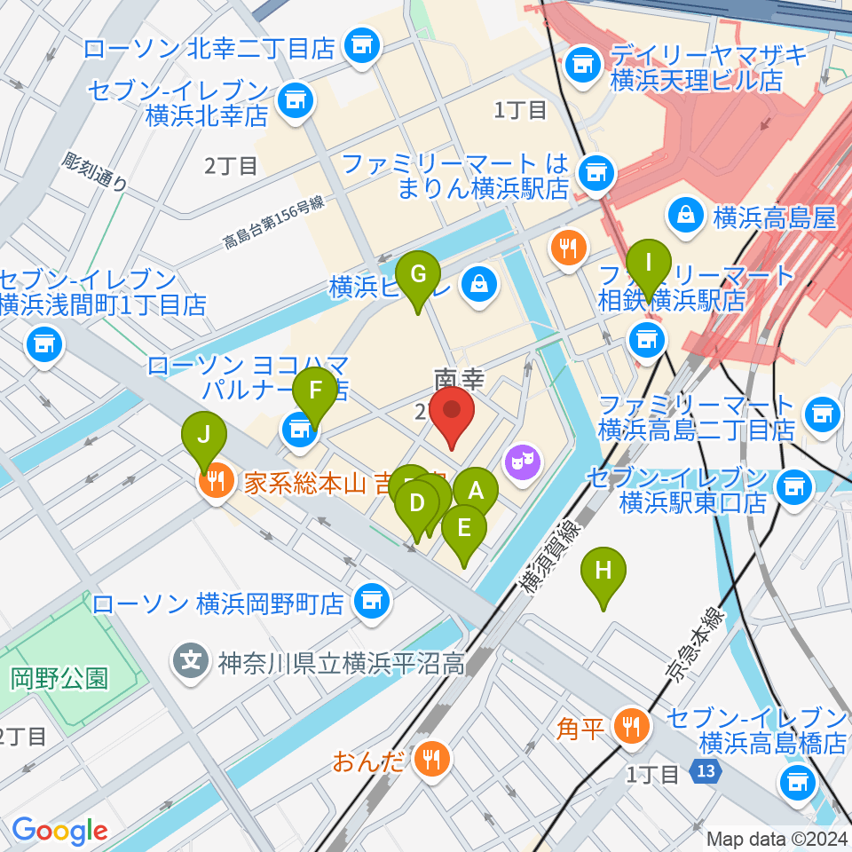 ディスクユニオン横浜西口店周辺のホテル一覧地図