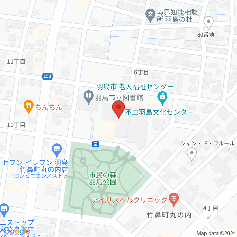 不二羽島文化センター周辺のホテル一覧地図