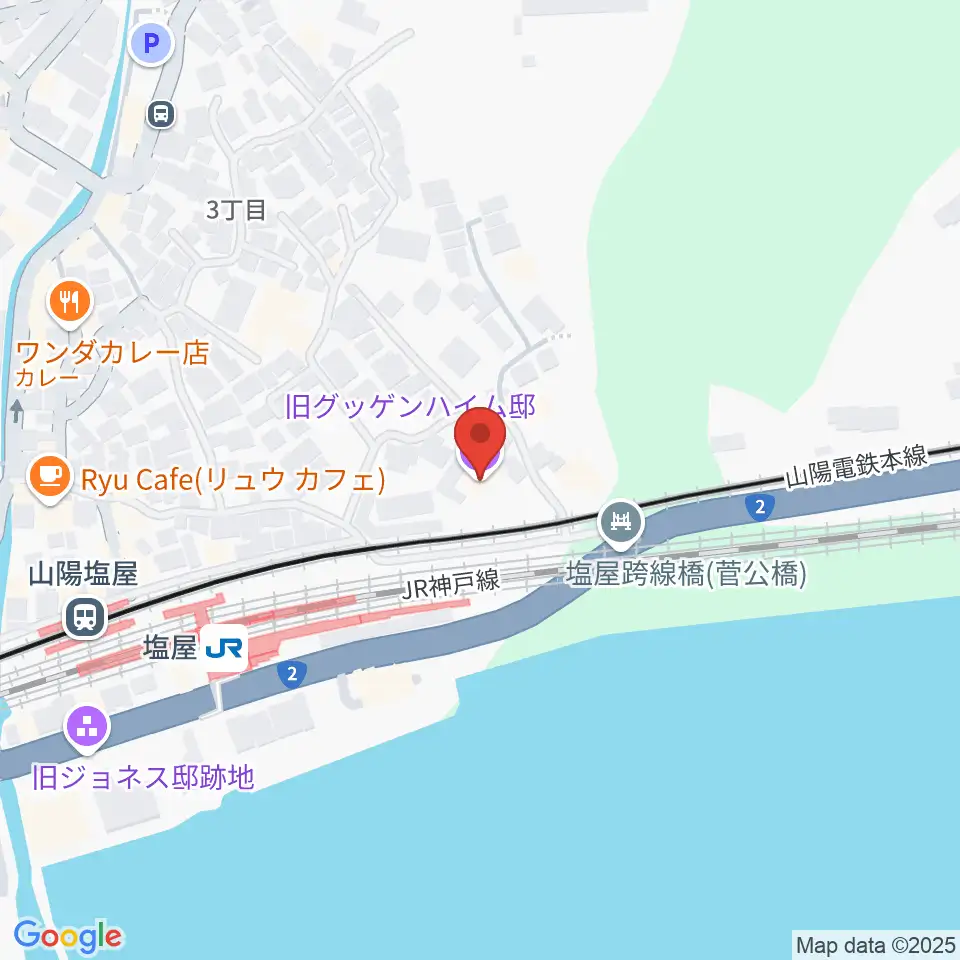 旧グッゲンハイム邸周辺のホテル一覧地図