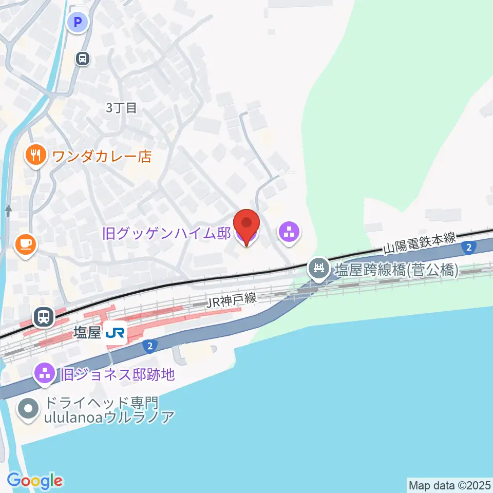 旧グッゲンハイム邸周辺のホテル一覧地図