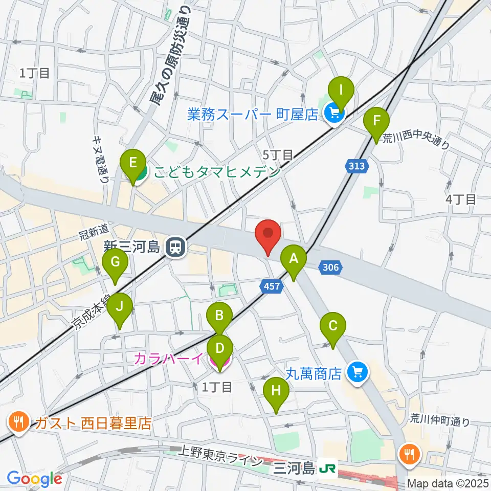 キーノート・シアター周辺のホテル一覧地図