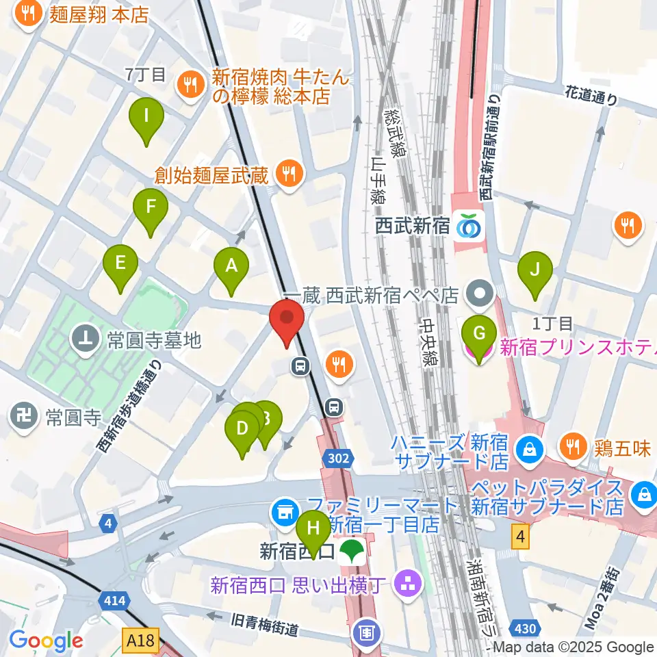 HAL'S JAZZ周辺のホテル一覧地図