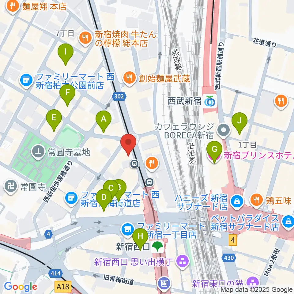 HAL'S JAZZ周辺のホテル一覧地図